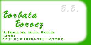 borbala borocz business card